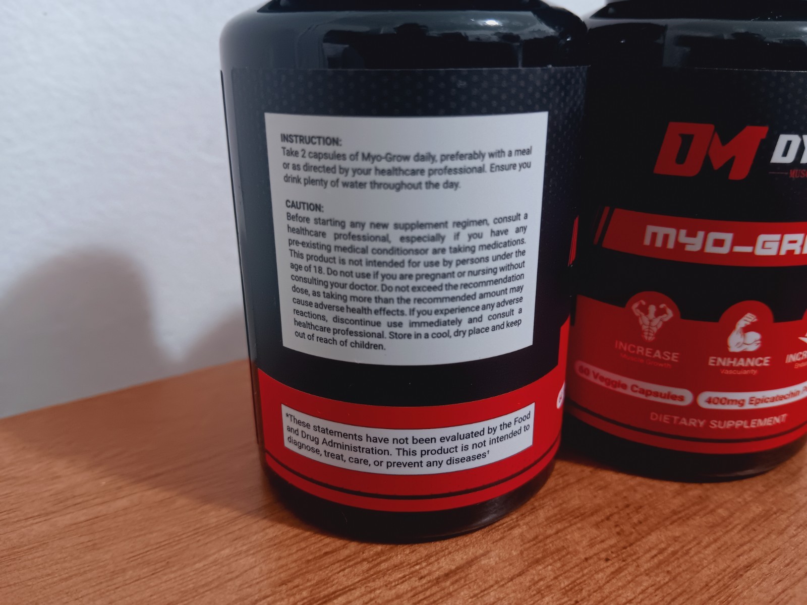 DM DYNO My-Grow Muscle Support Dyno My-Grow Supplement (120 Capsules)(2 Pack