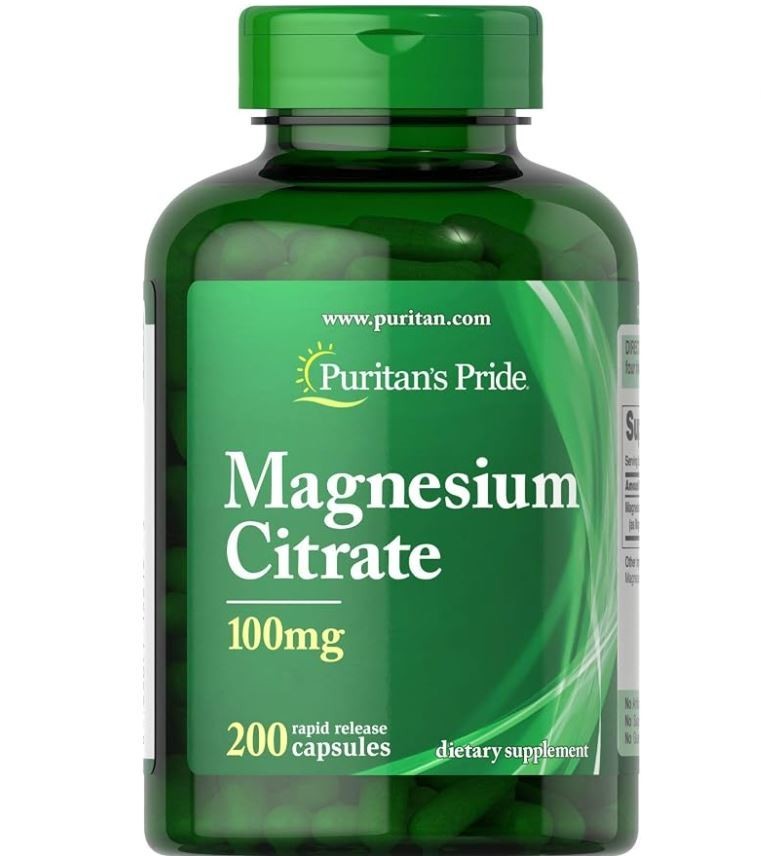 Magnesium Citrate 100 mg,Supports a Calm, Relaxed Mood, 200 Count