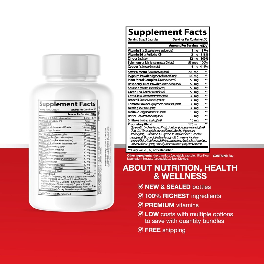 Ortho Prostate- Support Supplement for Men – Urinary & Bladder Health-2 Bottles
