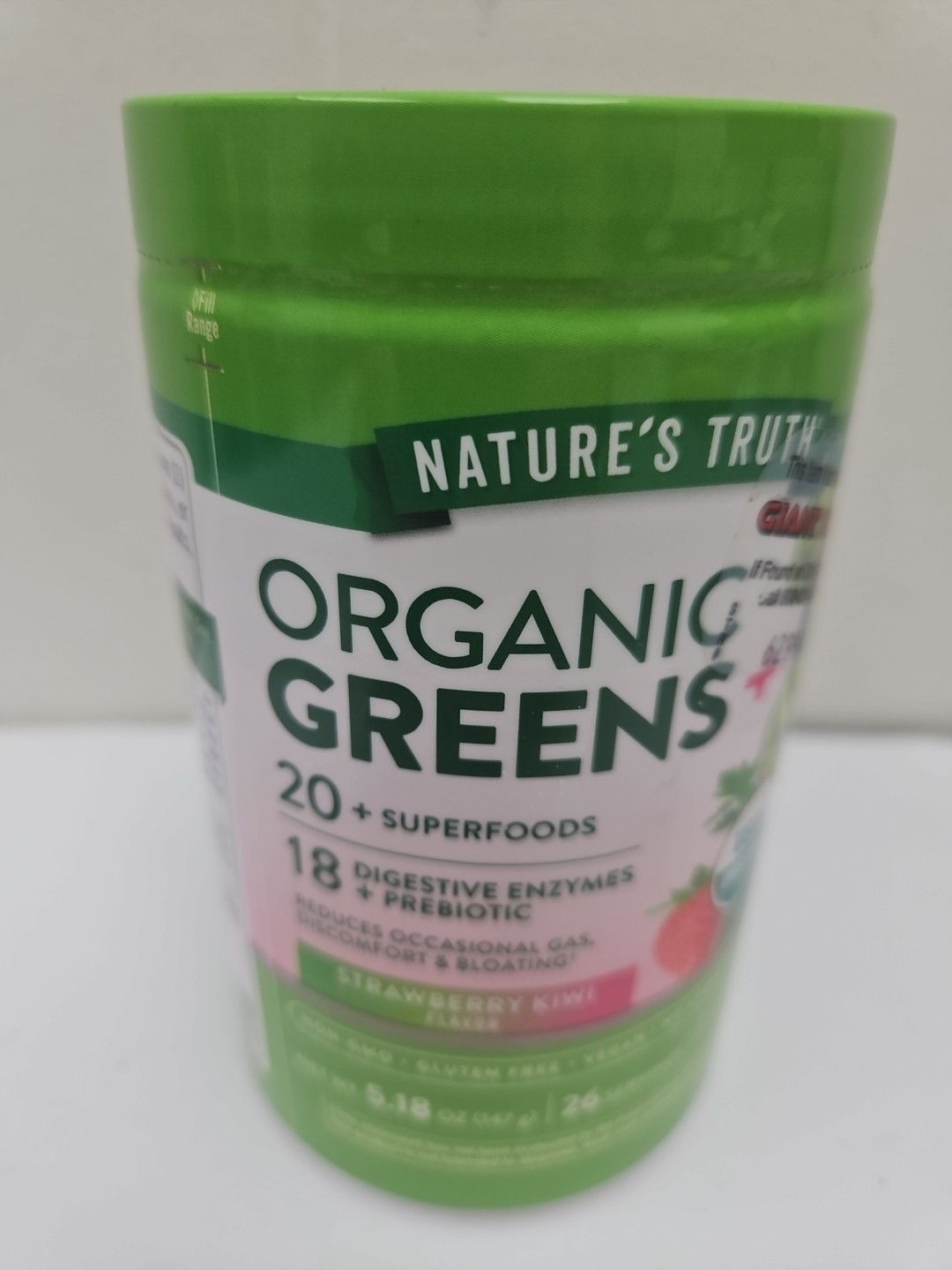 Organic Greens Powder | 20 Plus Superfoods | 5.18 Oz | by Nature’s Truth