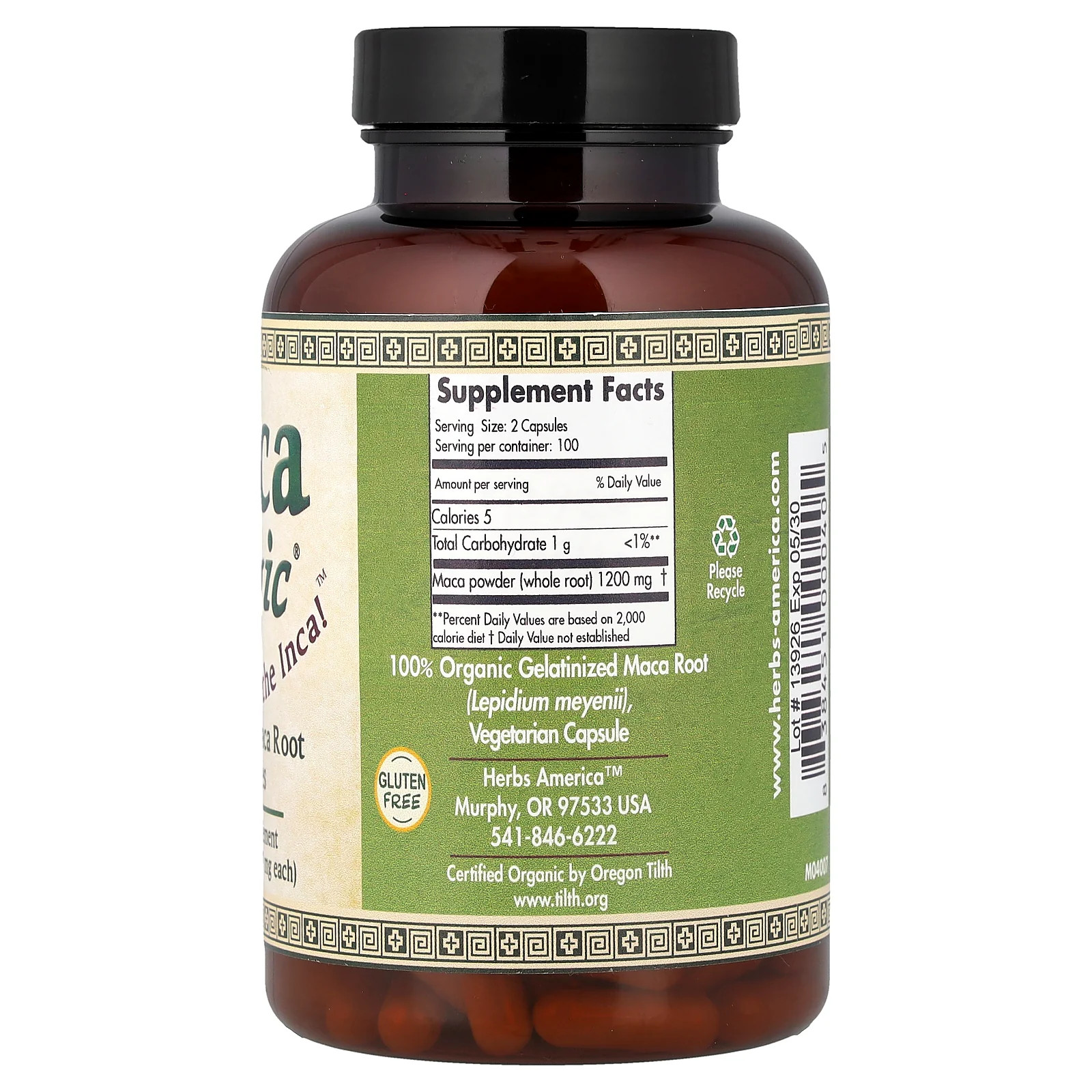 2 X Maca Magic, Gelatinized Maca Root, 600 mg, 200 Capsules