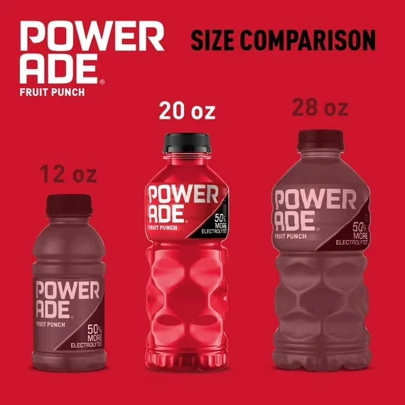 POWERADE Fruit Punch Bottles, 20 Fl. Oz., 8 Pack