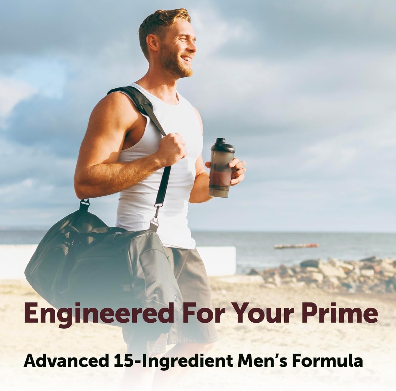 Micro Ingredients Testosterone+ Advanced 15-in-1 Softgels 240Ct Tongkat