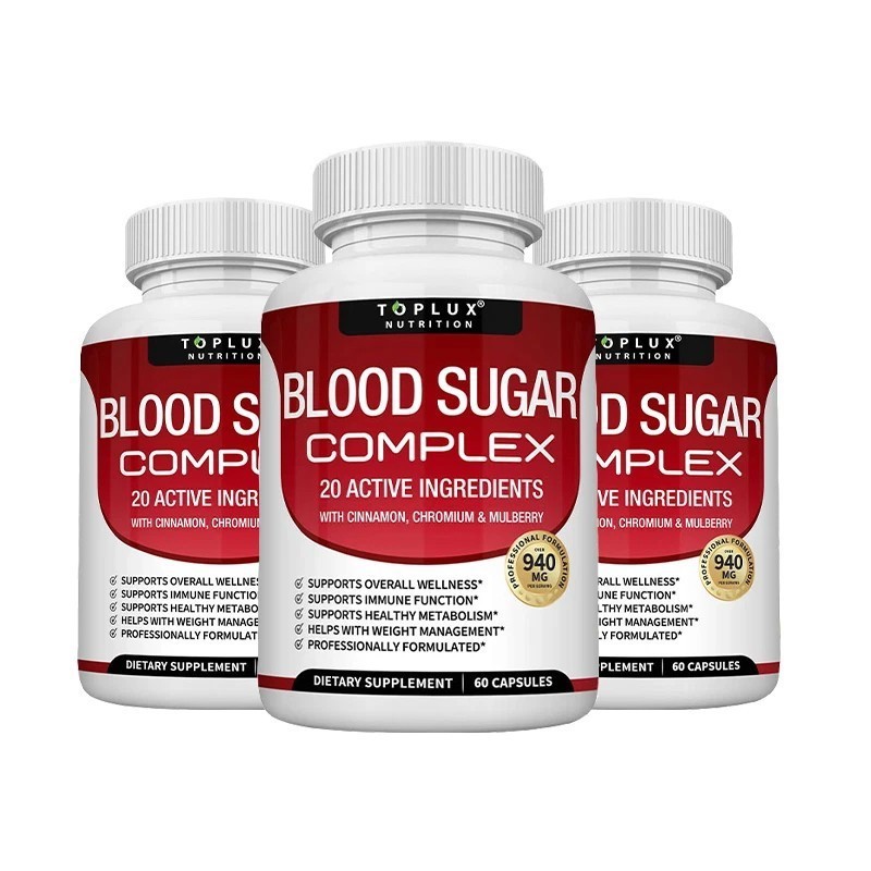 1~3x BLOOD SUGAR BLEND SUPPORT Alpha Lipoic Acid&Cinnamon 20Herbs Complex-60CAPS
