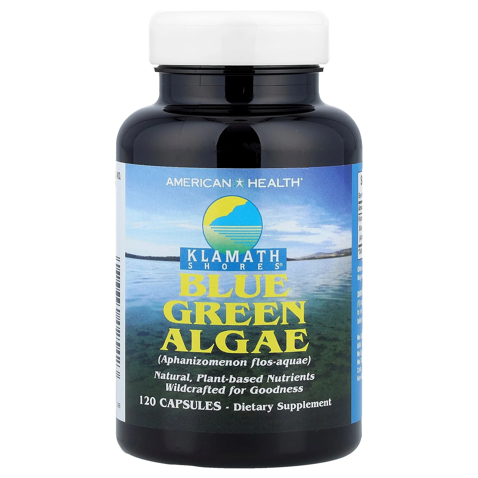 2 X American Health, Klamath Shores�, Blue Green Algae, 120 Capsules (500 mg pe