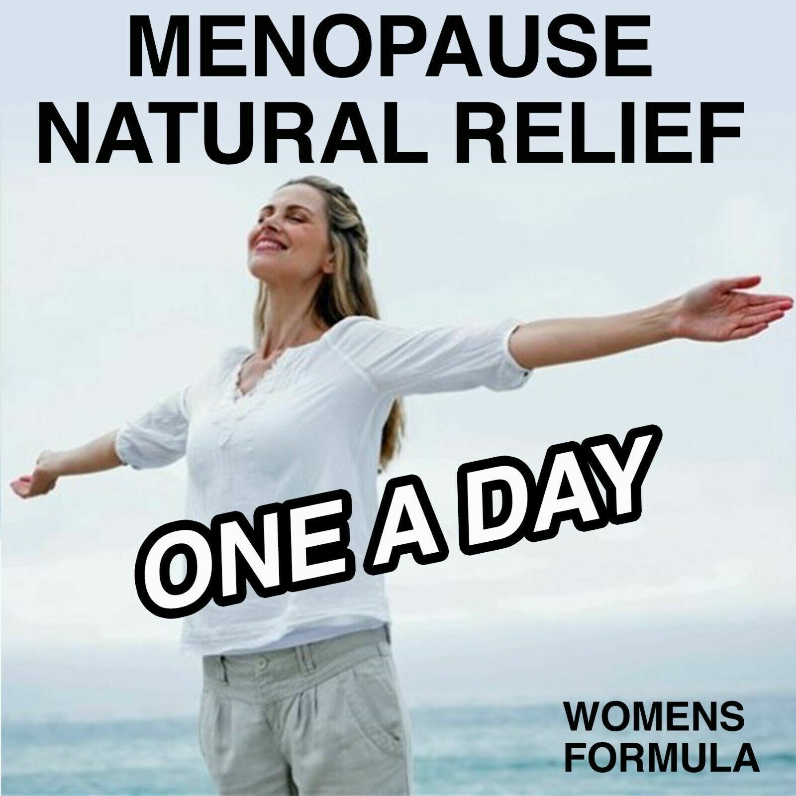Menopause Relief Supplement Pills Estrogen Balance Hot Flashes Support 60 Caps