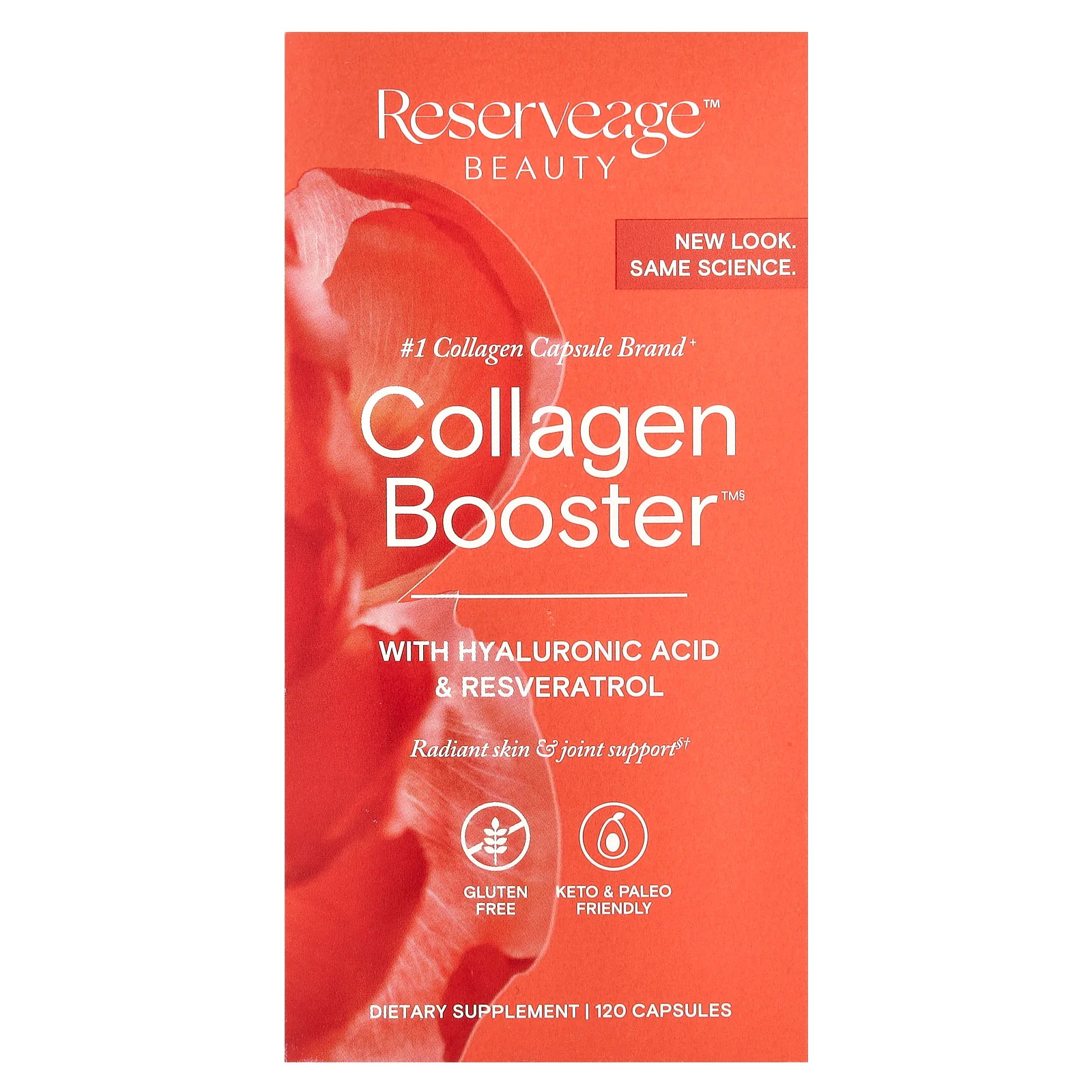 2 X Reserveage Beauty, Collagen Booster� with Hyaluronic Acid & Resveratrol, 12
