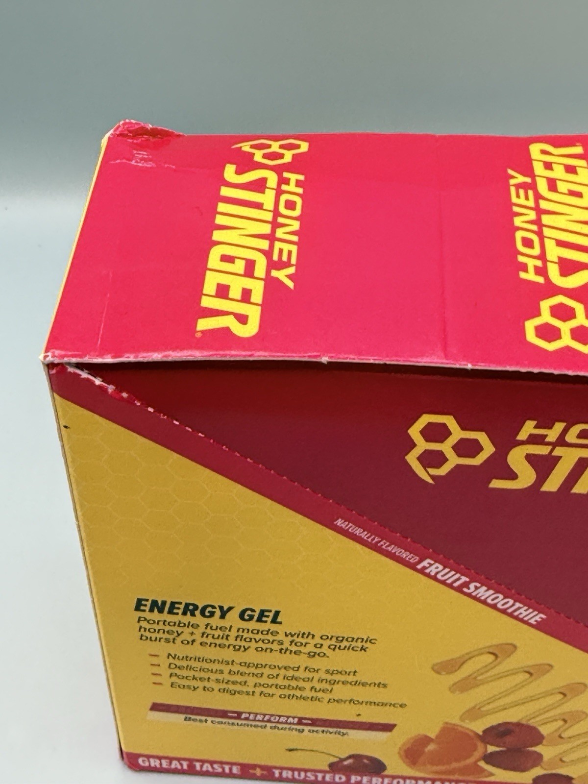 Honey Stinger Fruit Smoothie Energy Gels 12 Pack Organic Fuel for Endurance