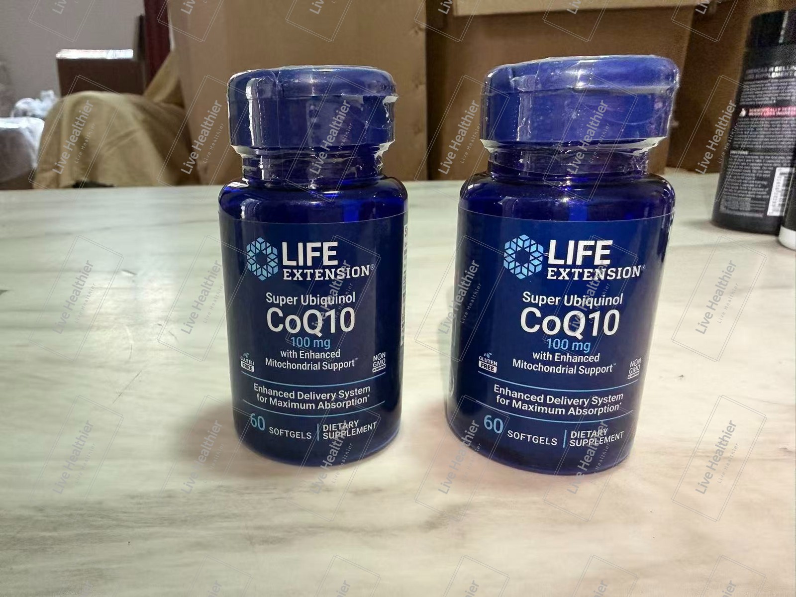 Life Extension Super Ubiquinol CoQ10 100 mg, 60 softgels (Pack of 2)