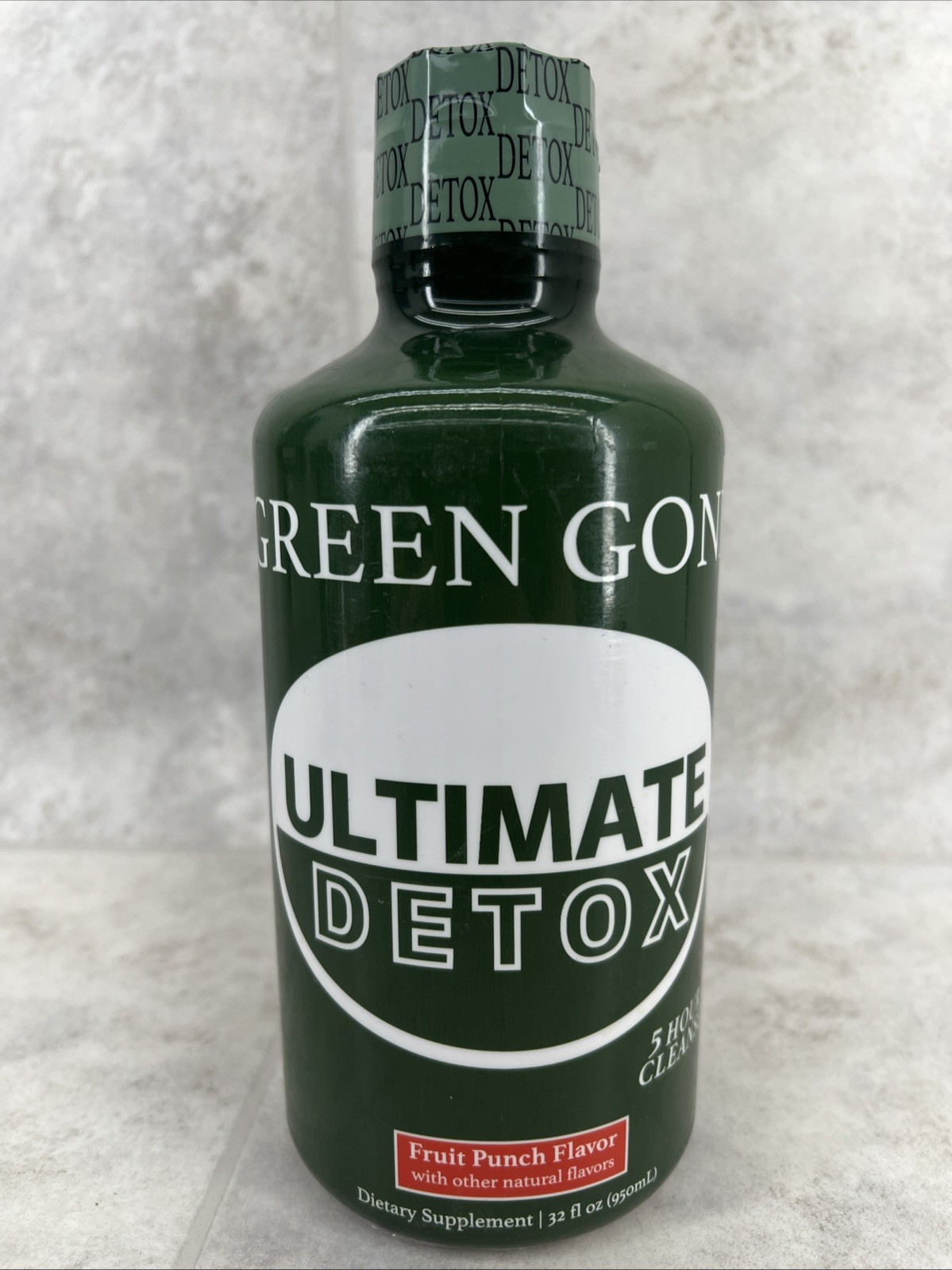 Green Gone Detox- 5 Hour Cleanse- Fruit Punch- 32fl Oz- Exp 03/2027
