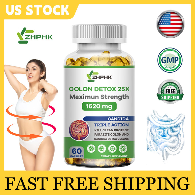 Remove Parasite ANTI PARASITE & CANDIDA DETOX Body Cleanse ULTRA FLASH COLON 60
