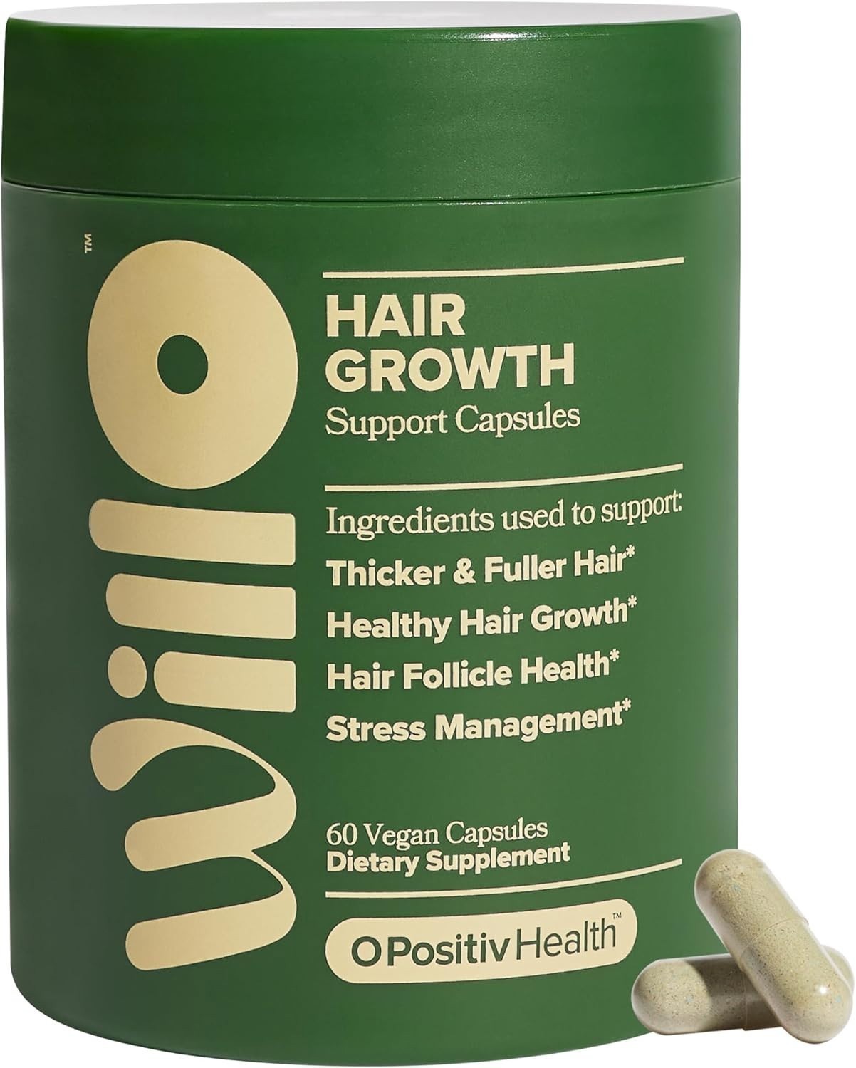O Positiv Willo Hair Growth Support For Women Hair Health 60 Capsules*