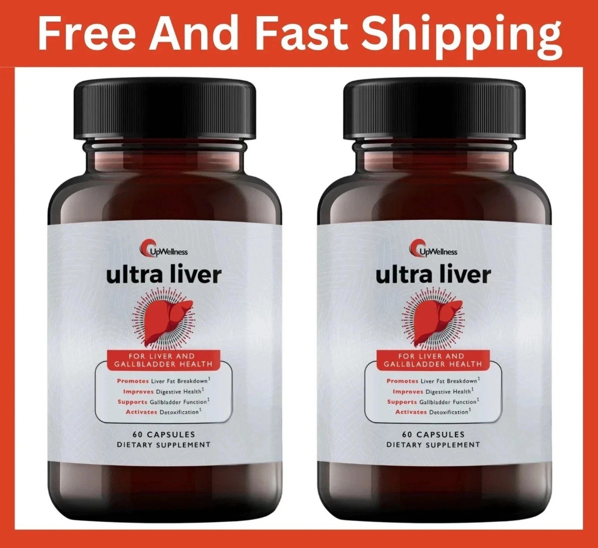 UpWellness Ultra Liver Supplement for Liver Health Gallbladder enhanced vitality