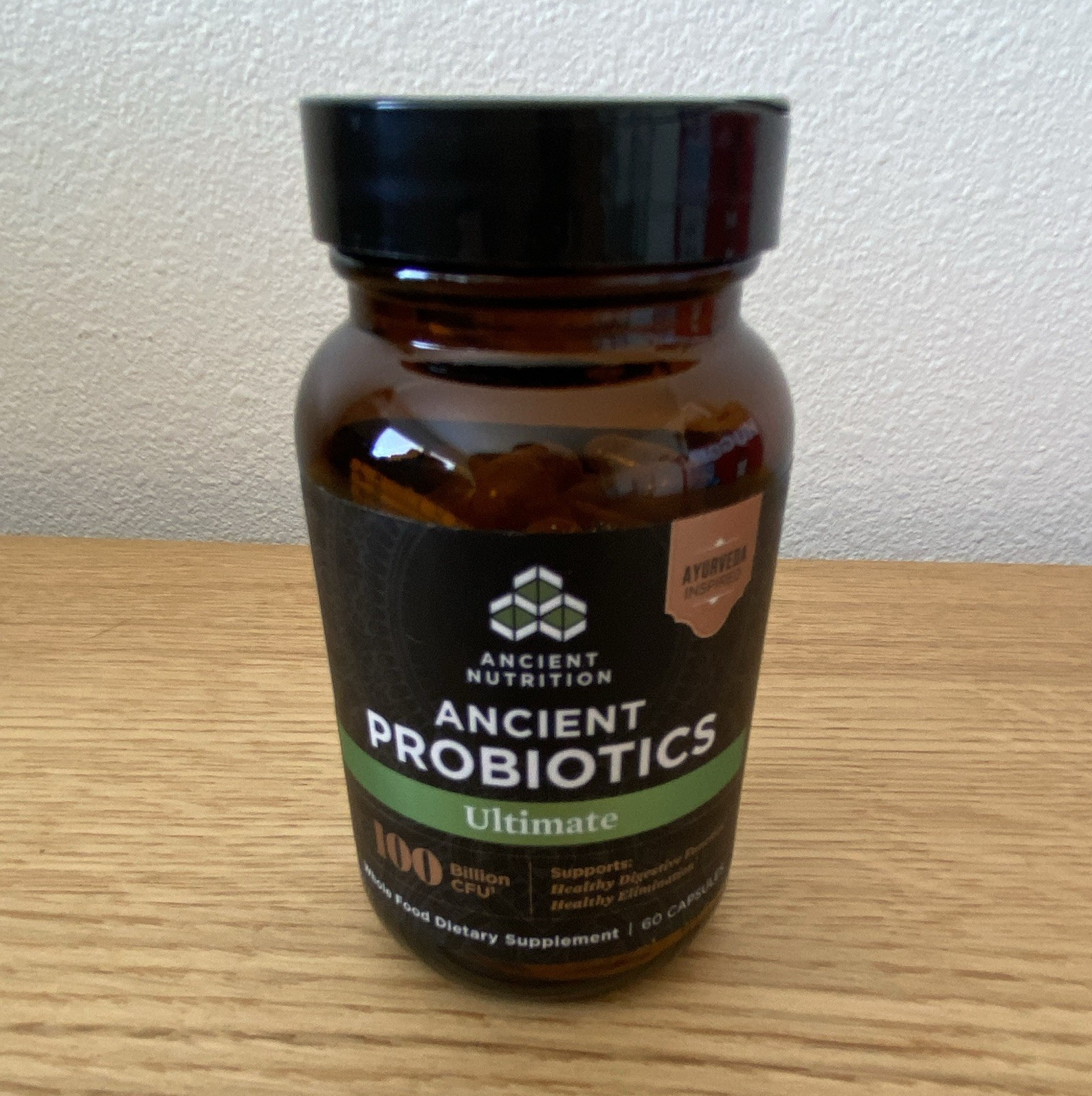 Ancient Nutrition Ancient Probiotics Ultimate 100B CFU 60 Caps Exp 03/2027