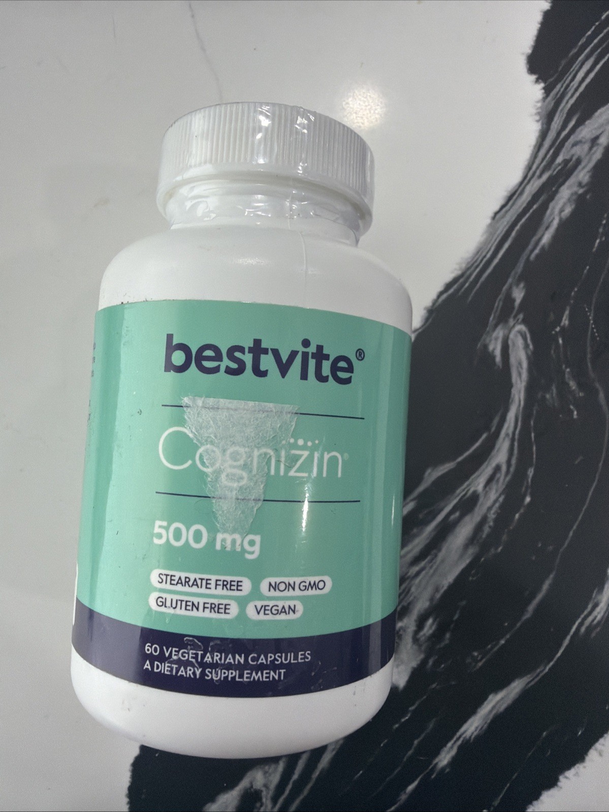 Bestvite Cognizin Citicoline 500mg (60 Vegetarian Capsules)-Clinically Studied