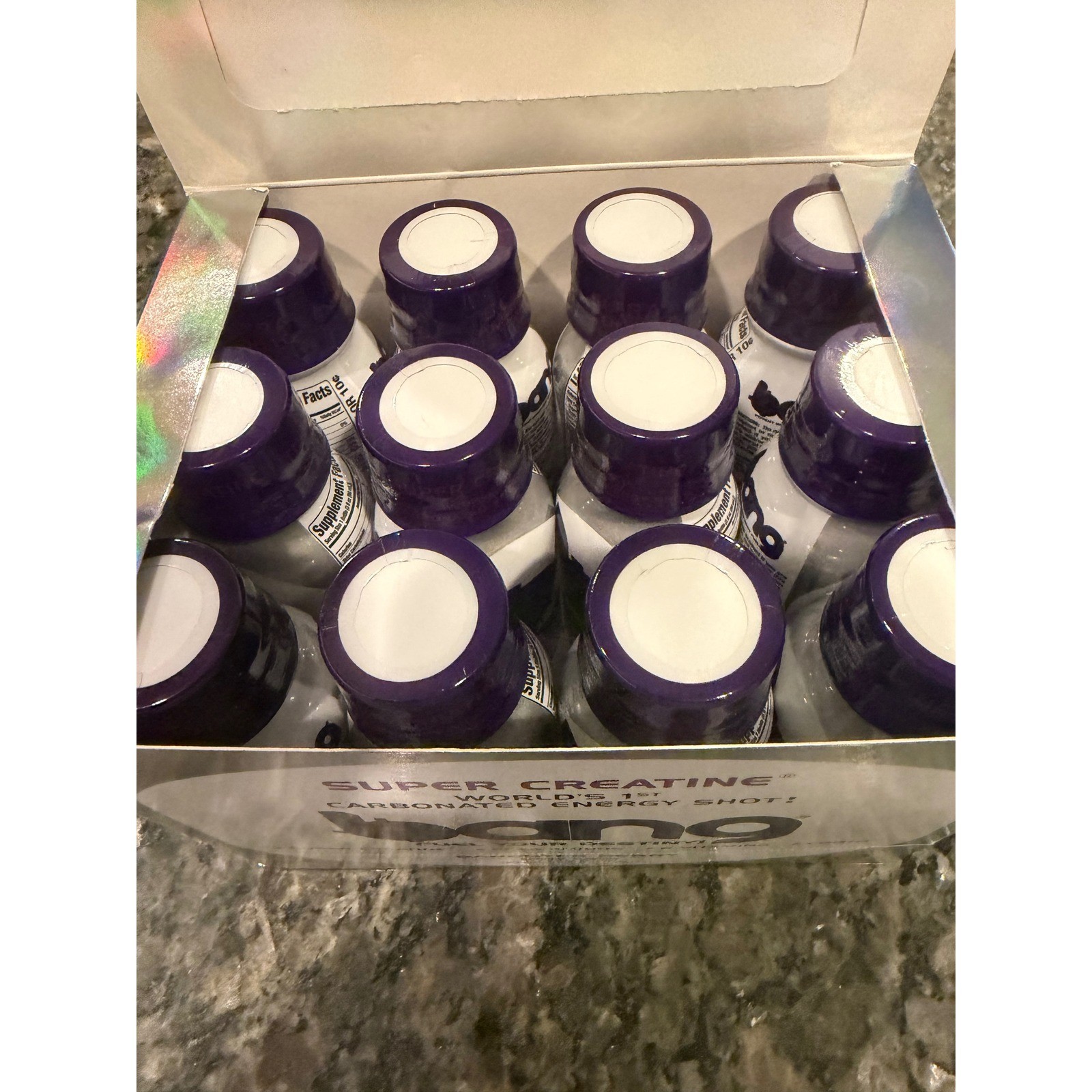 RARE DISCONTINUED Bang Energy Shot Bangster Berry 12 Pack NEW VPX Super Creatine