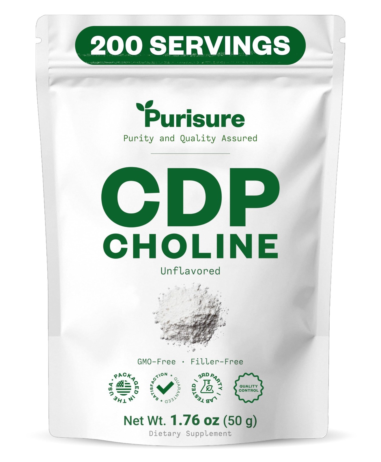 CDP Choline Powder 50g – Boost Focus, Attention & Energy | Citicoline for Cognit