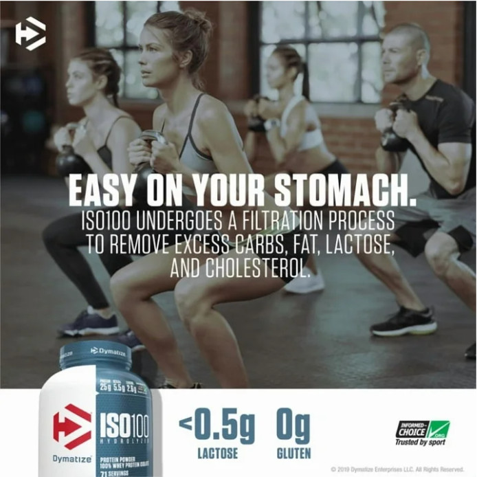 Dymatize ISO100 Hydrolyzed Whey Isolate, Gourmet Vanilla, 20 Servings