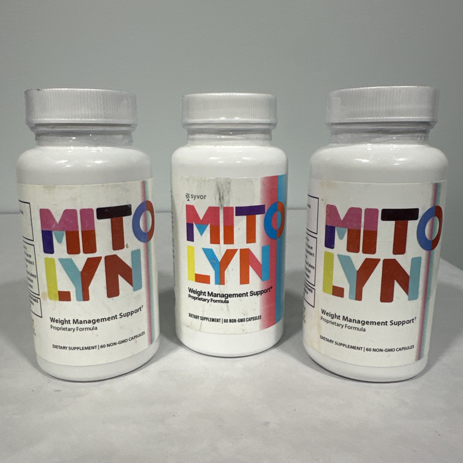 3 bottles Syvor MITOLYN Weight Management – 3 Month Supply, exp 4/2027+