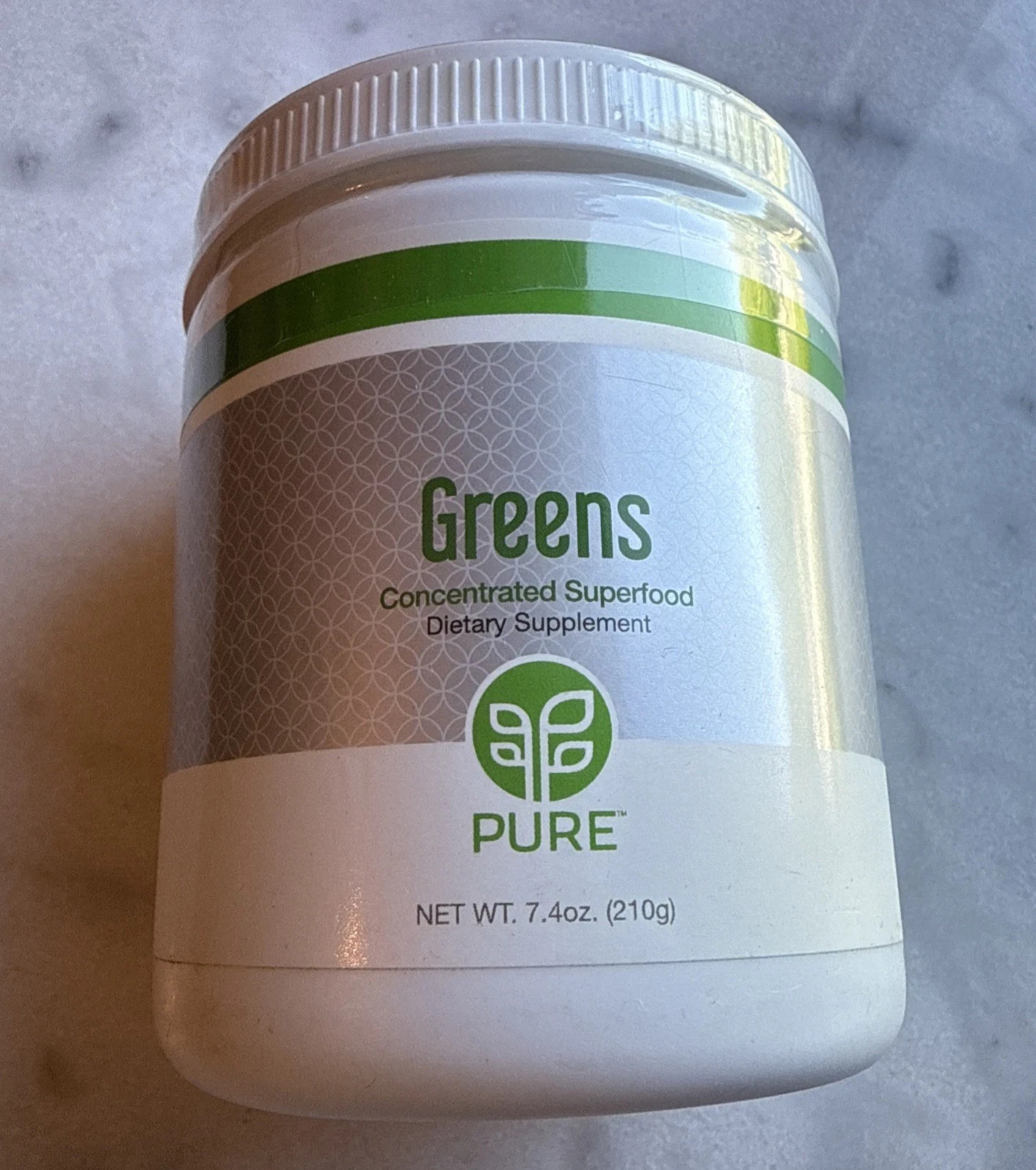 Live Pure Greens Concentrated Superfood 7.4 oz- New Sealed! exp 09/26