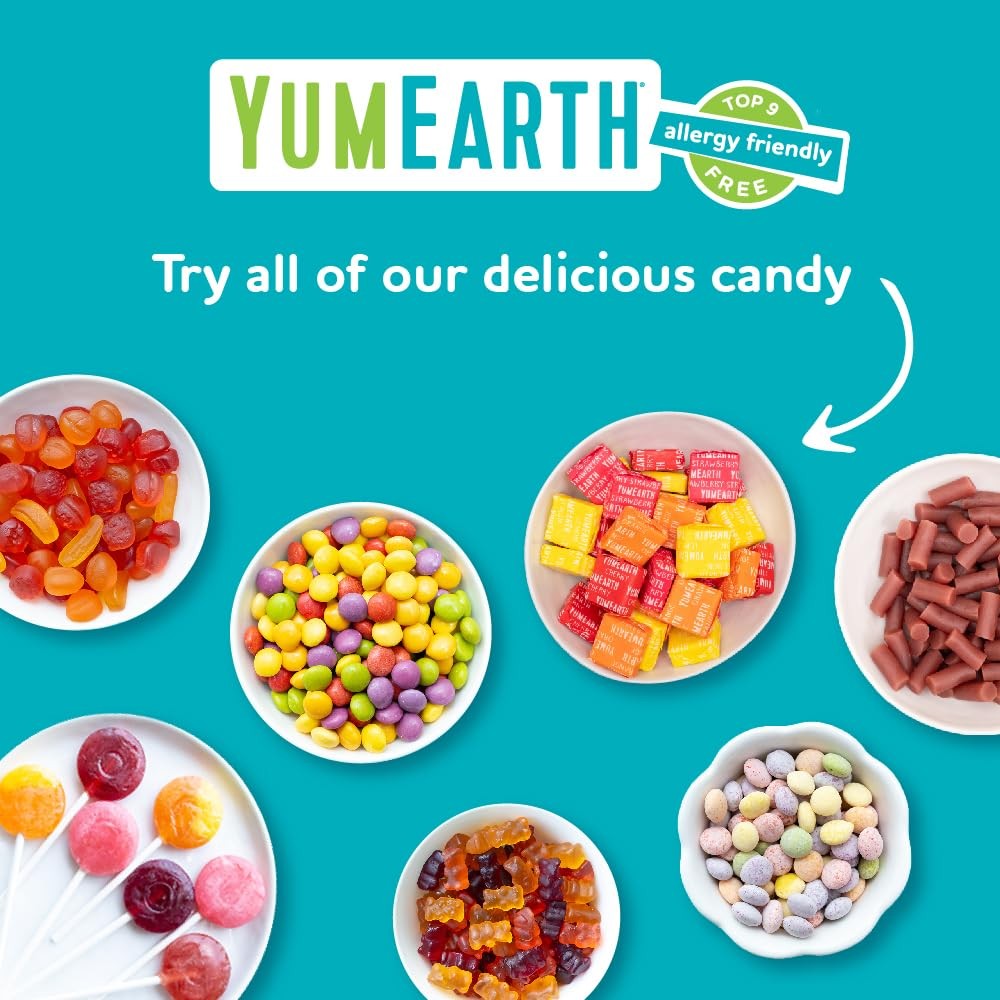 YumEarth Organic Vitamin C Pops Variety Pack, 40 Fruit Flavored Favorites Lollip