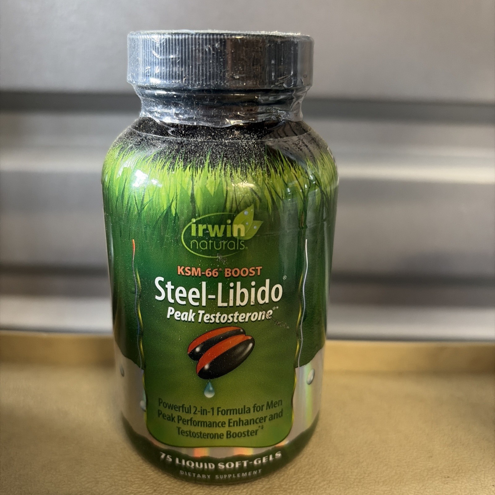 Irwin Naturals Steel-Libido MEN Peak Performance 75 Softgels 2-PACK Free Shiping