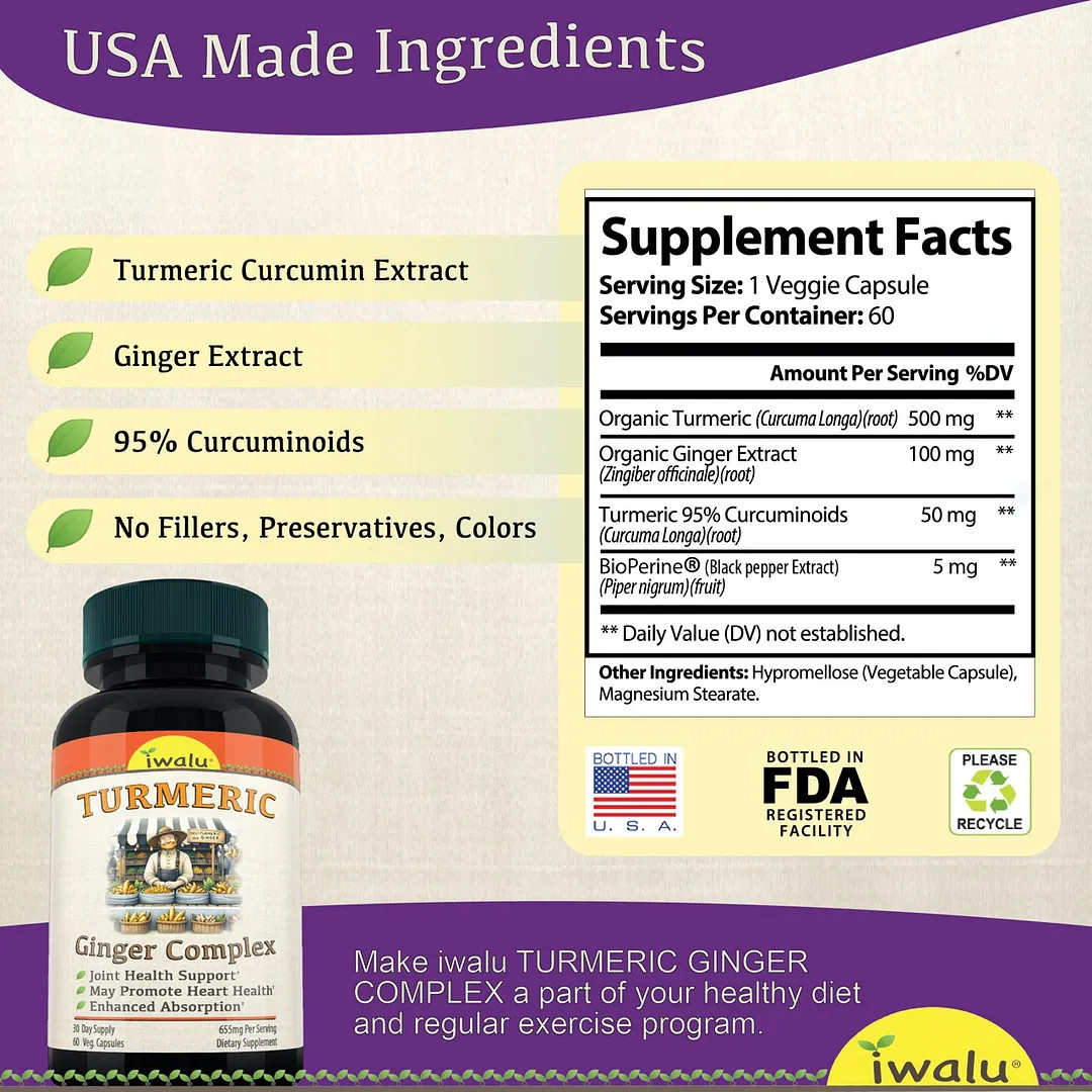 Turmeric Cucurmin | Best Supplement Capsule Pill Men Women FREE SHIP