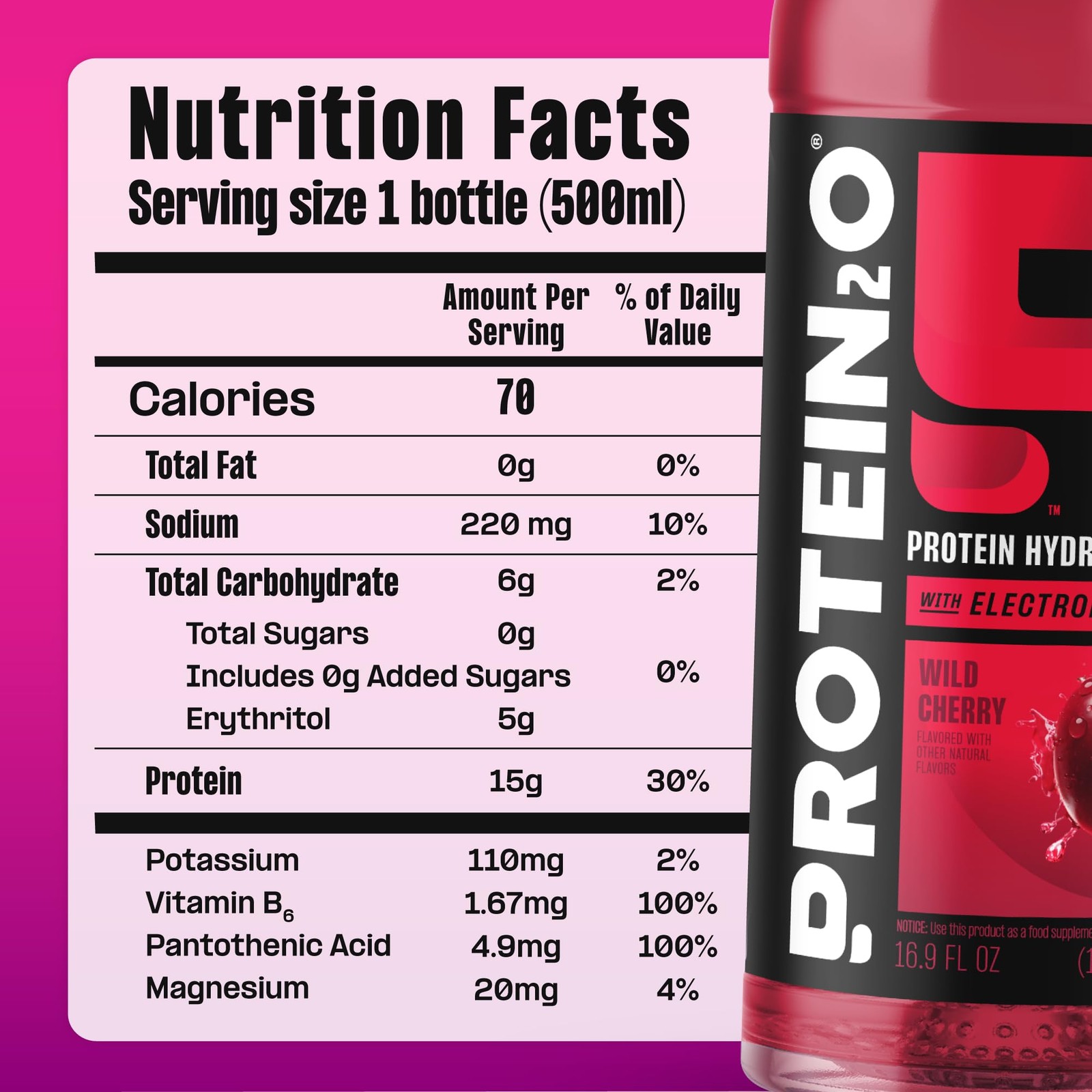 Protein2o Hydration Drink 2in1 Liquid Clear Whey Protein Isolate and Electro…