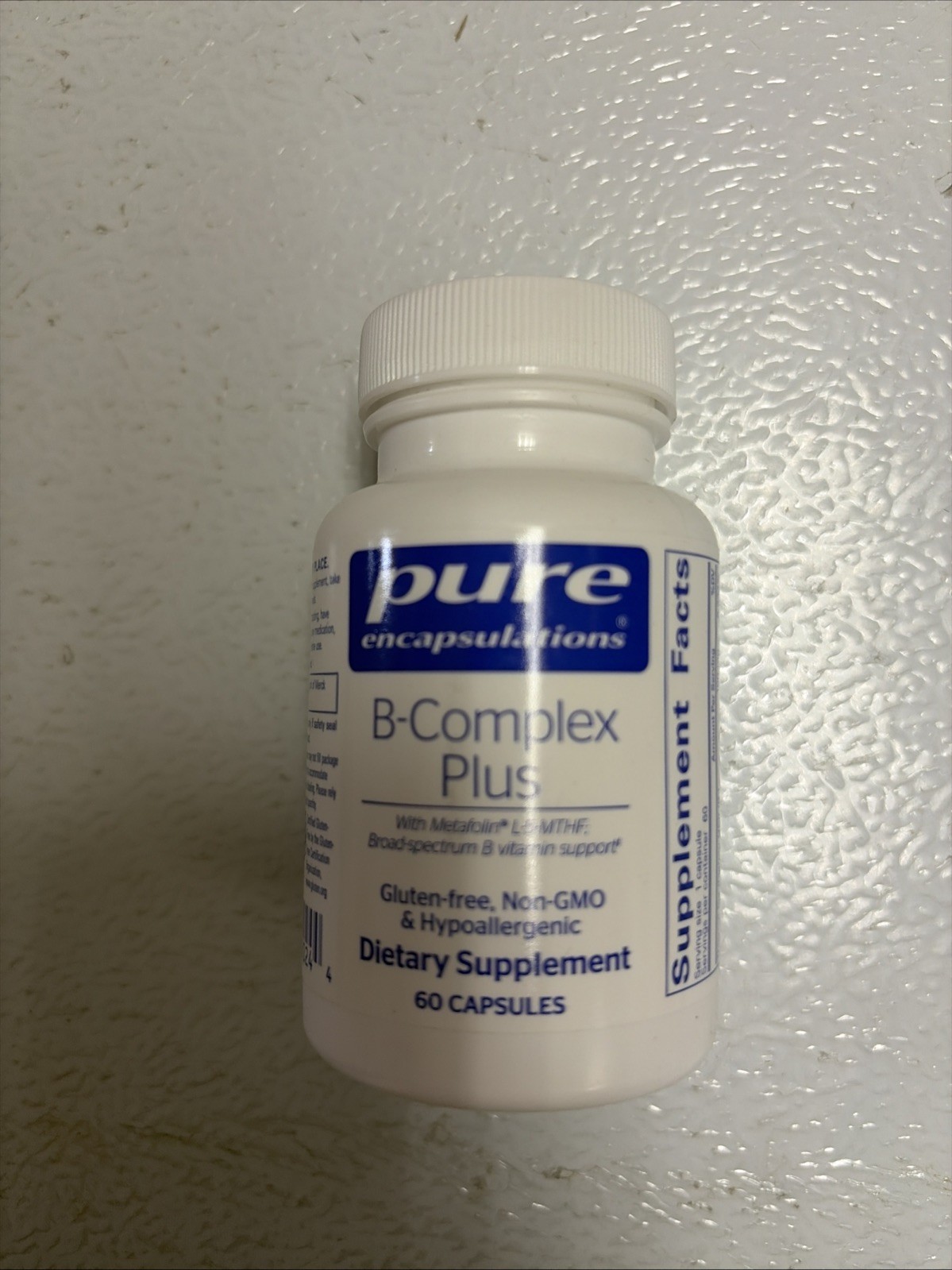 Pure Encapsulations B-Complex plus 60 capsules EXP 11/2028