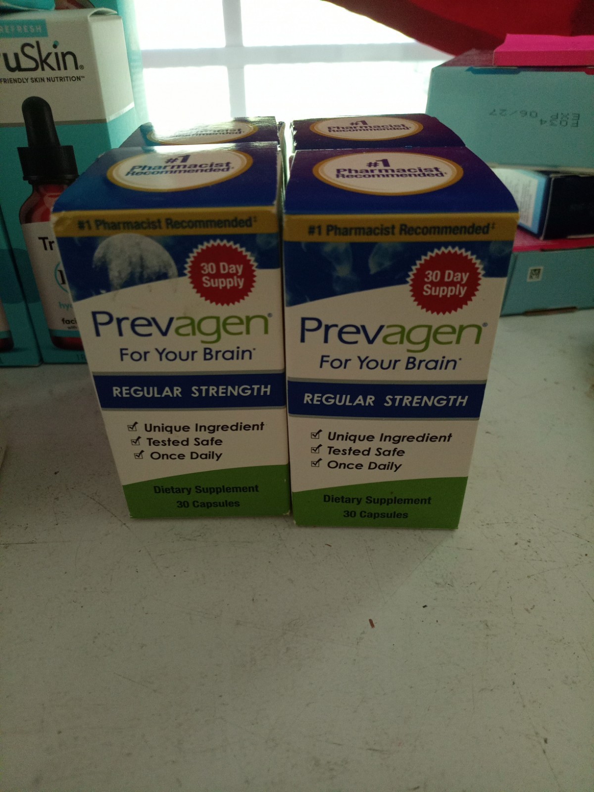 2×30 Prevagen Regular Strength 10 Mg Vit.D Unsealed New Factory Made 69 Total