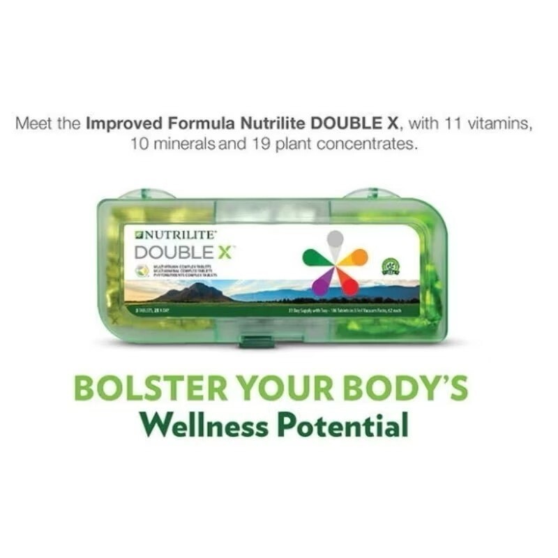AUTHENTIC NUTRILITE Double X™ Tray 31Day Supply New Improved Formula 186 Tablets