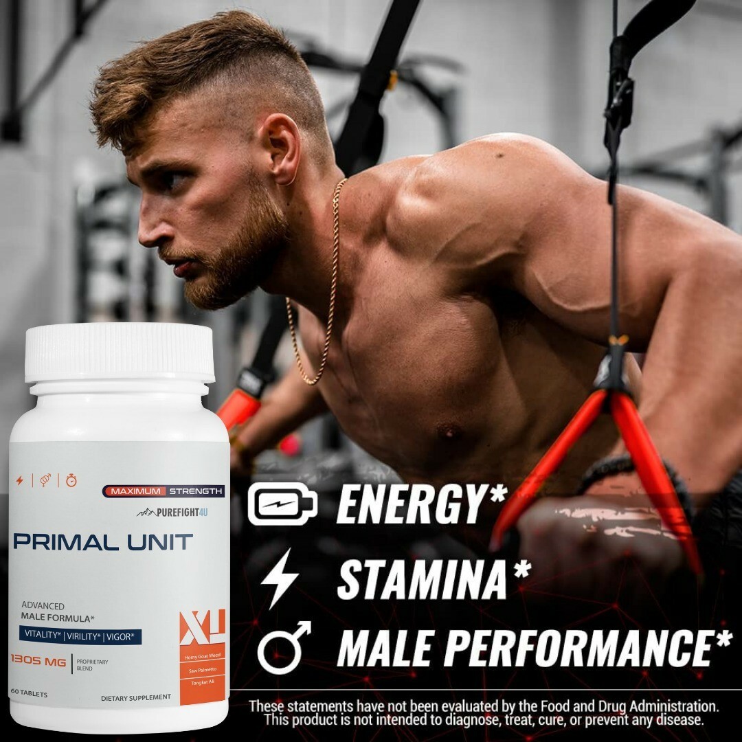PRIMAL UNIT XL Pills For Men 1305mg – 2 Bottles 120 Capsules