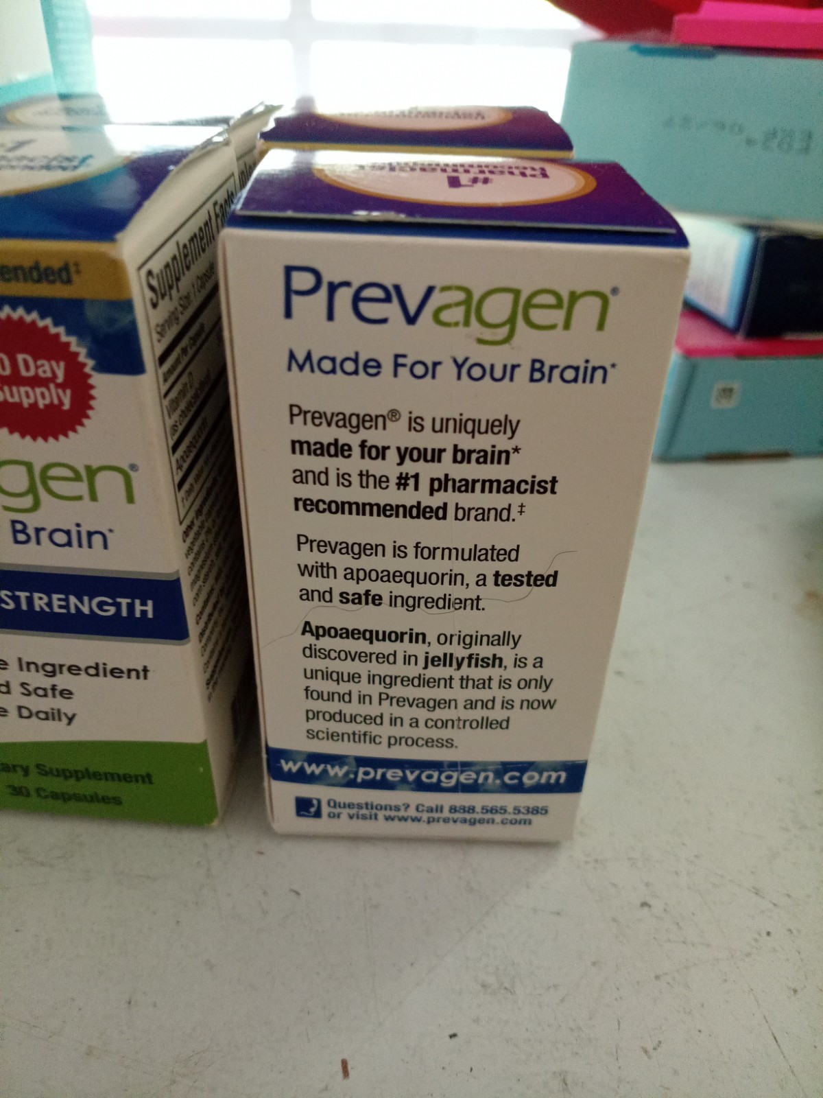2×30 Prevagen Regular Strength 10 Mg Vit.D Unsealed New Factory Made 69 Total