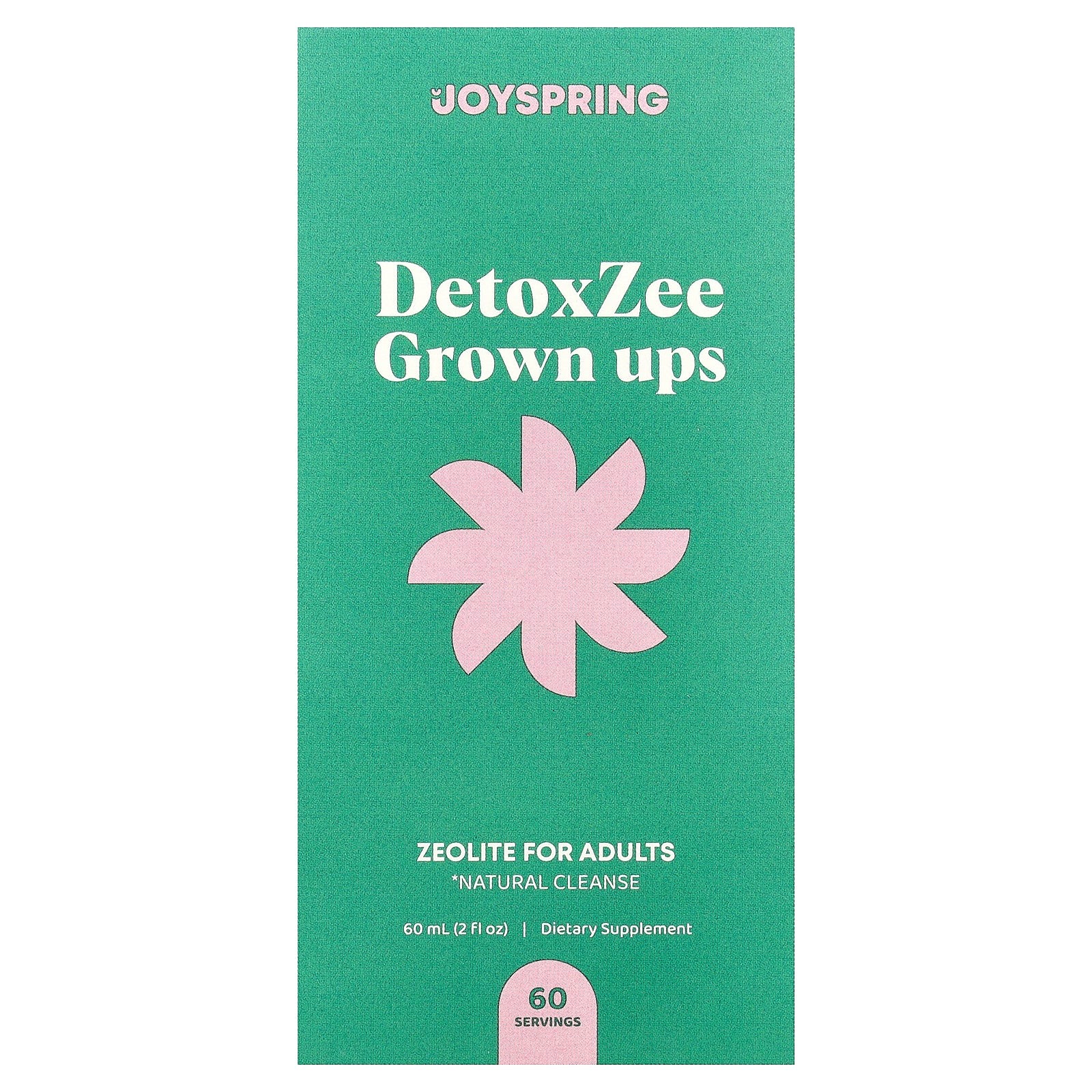 2 X JoySpring, DetoxZee Grown Ups, Zeolite For Adults, 2 fl oz (60 ml)