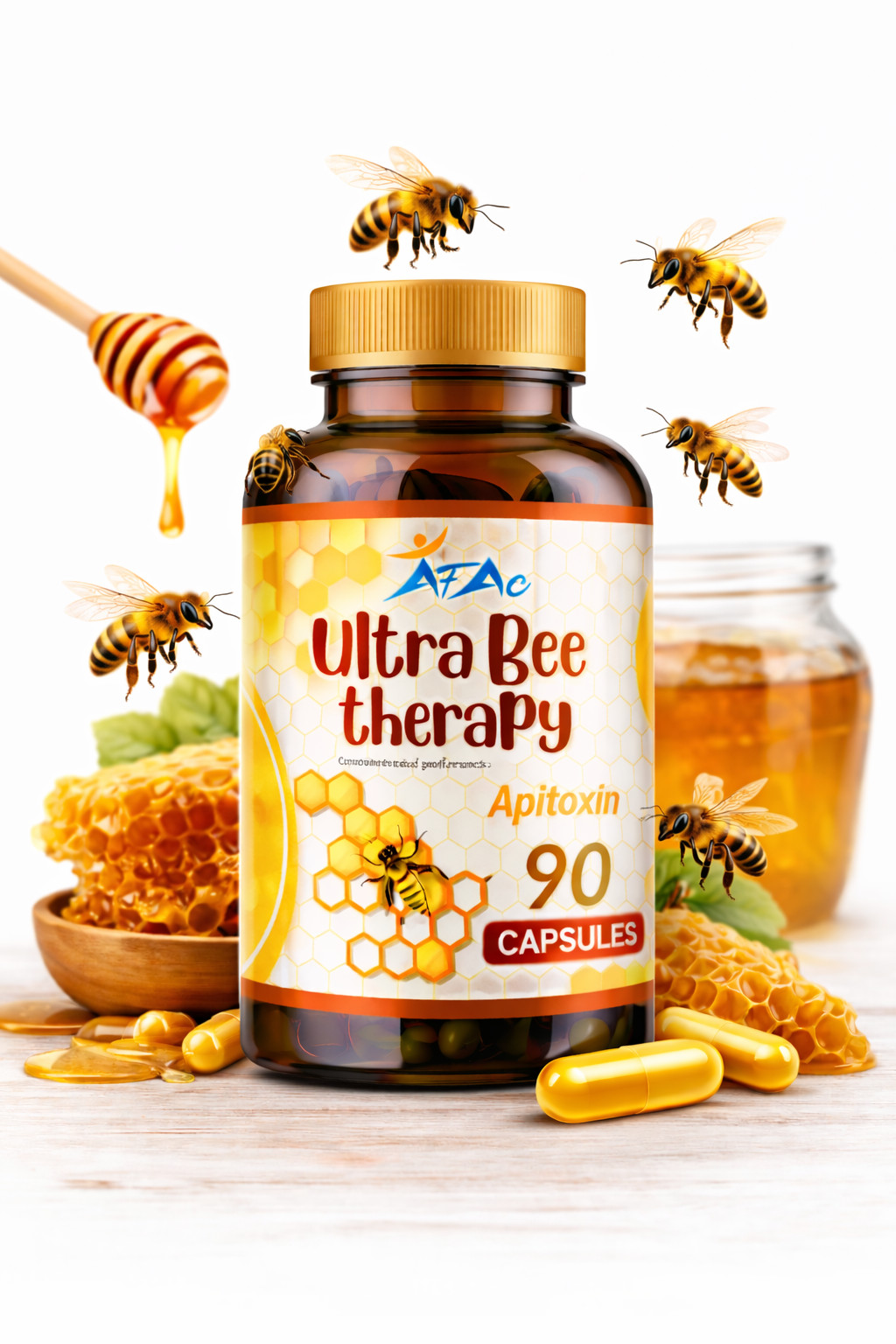 Natural Bee 2 BIOBEE inflamatory Arthritis support bee therapy Venom veneno 180