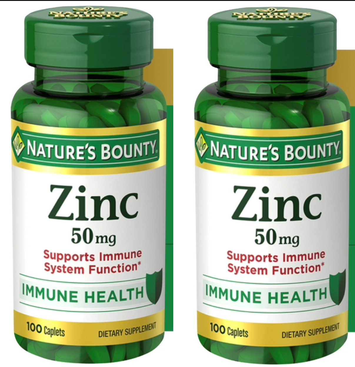 NATURE’S BOUNTY (2-PACK!) Zinc-50 mg-Immune Support EX. 01/26 – 200 CT.! – NEW!